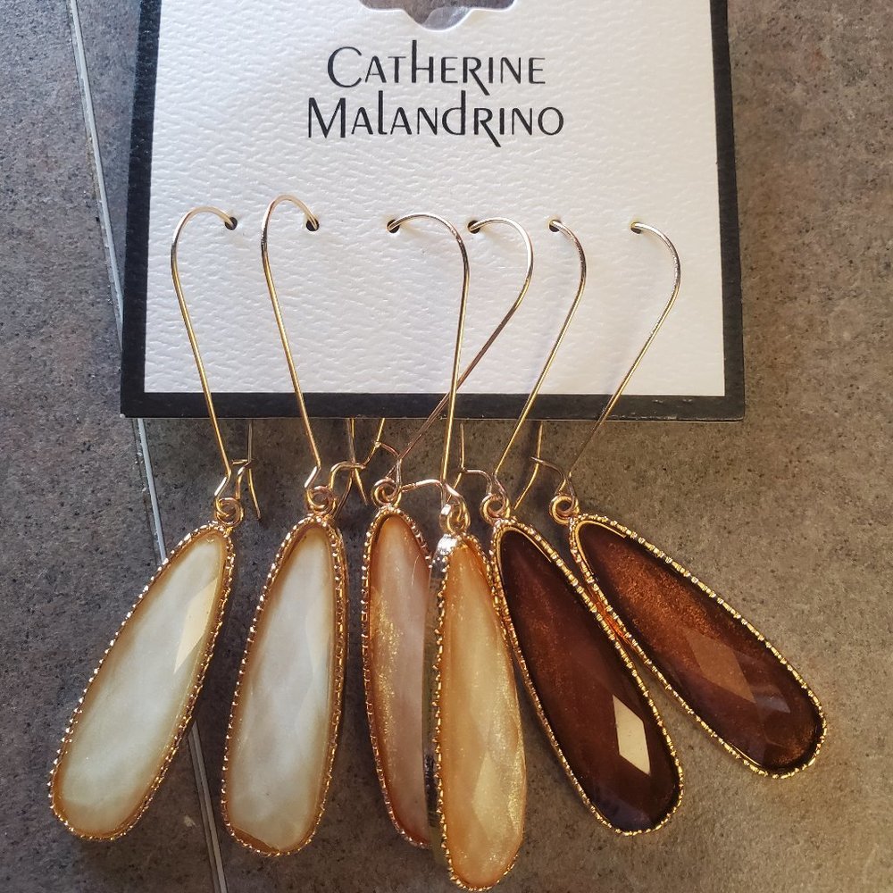 Catherine Malandrino Warm Tones Earrings 12$